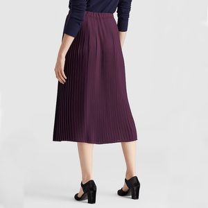 NWT Eileen Fisher Recycled Pleated Midi Skirt